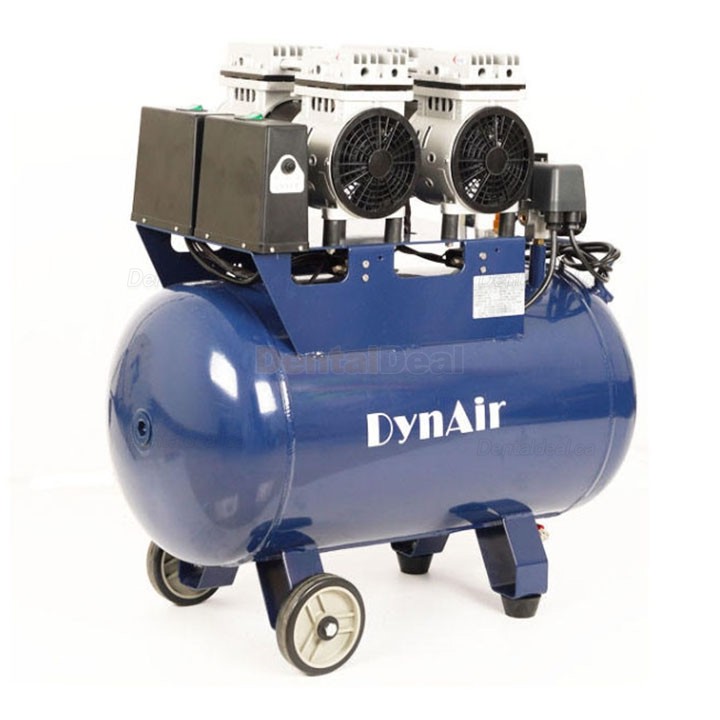 Dynamic DA7002 1.5KW/2HP Dental Oil Free Quiet Air Compressor 50L Tank